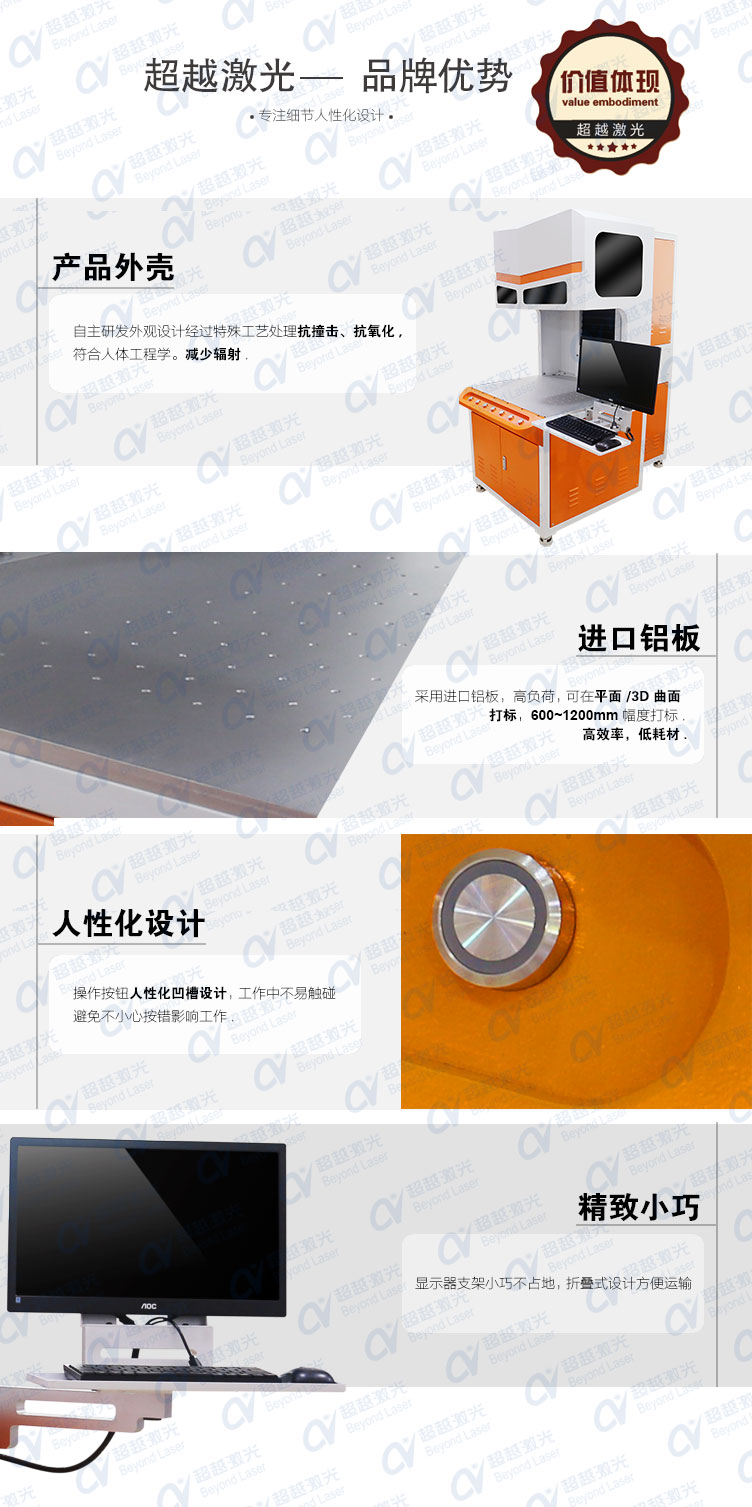 三維動(dòng)態(tài)二氧化碳CO2激光打標(biāo)機(jī)獨(dú)家優(yōu)勢